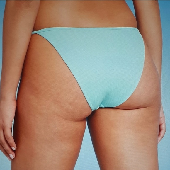 Shade & Shore Women's Turquoise Bikini Bottom size L - Picture 2 of 7